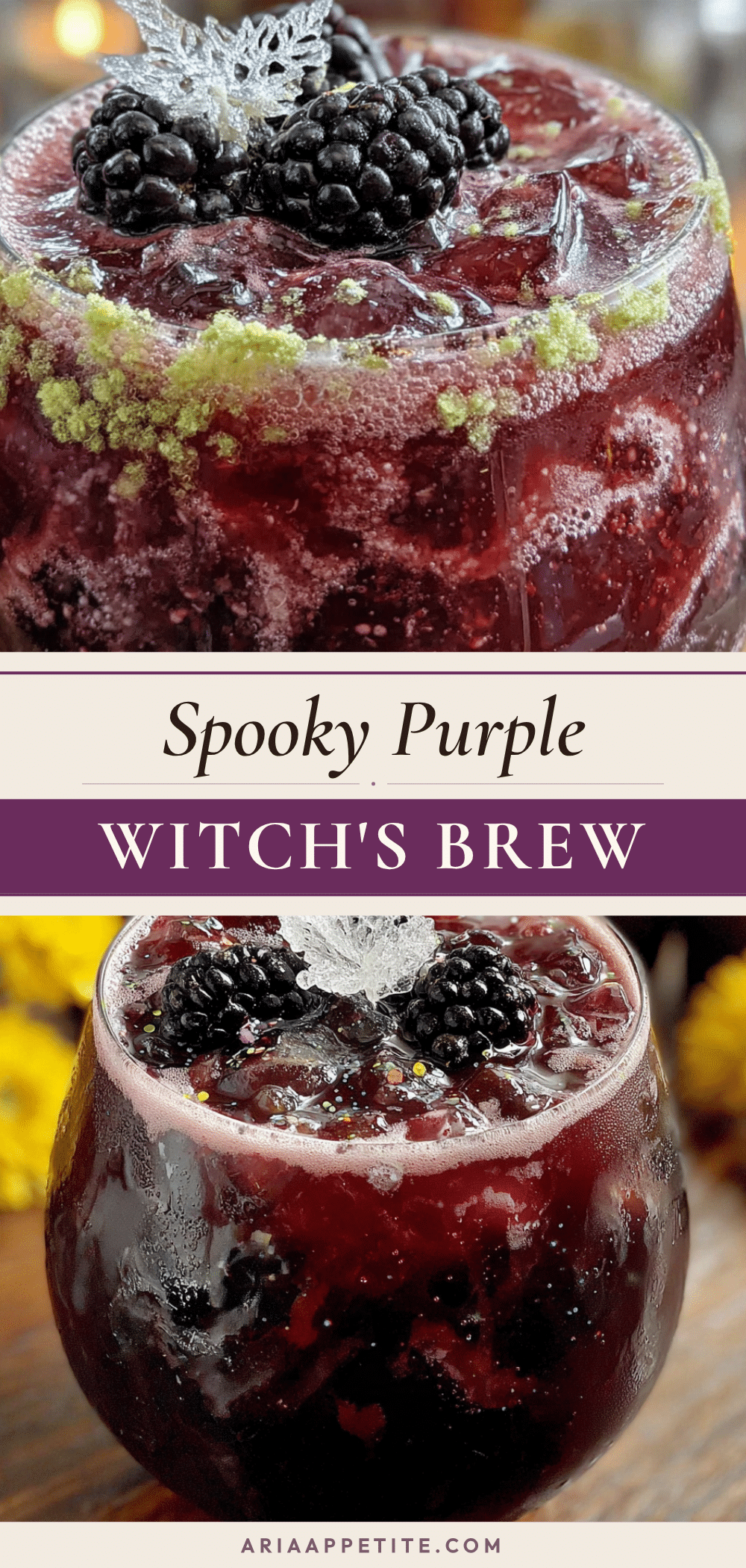 Spooky Purple Witch’s Brew Halloween Punch recipe